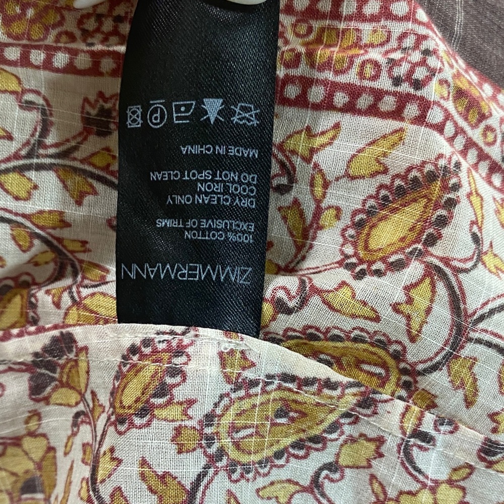 Zimmerman Suraya Elephant-Paisley Maxi dress size 0 - Picture 6 of 7